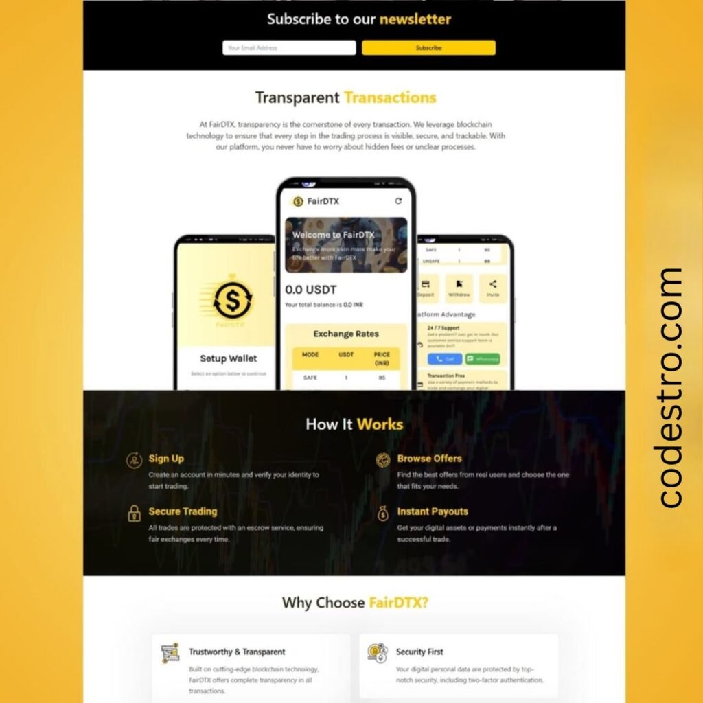 Figma Web Design for Crypto