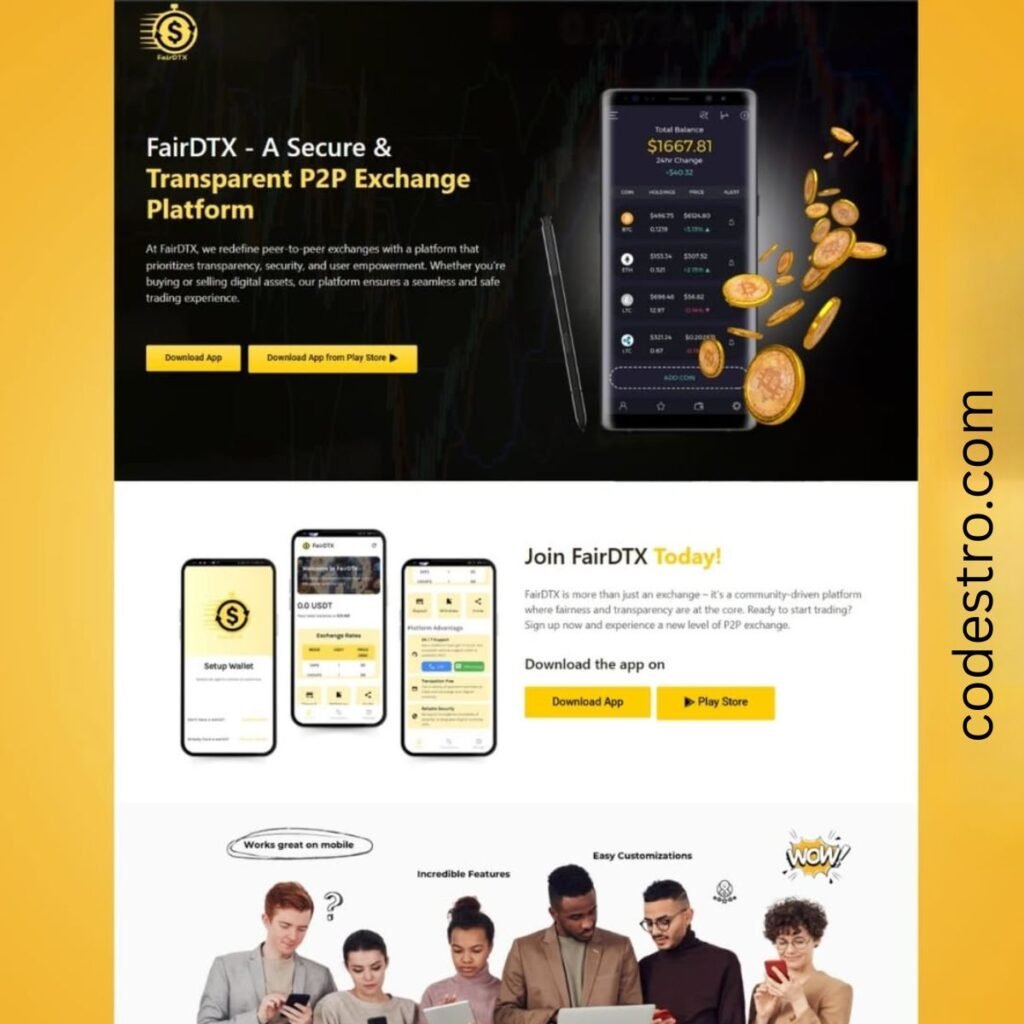 Figma Web Design for Crypto