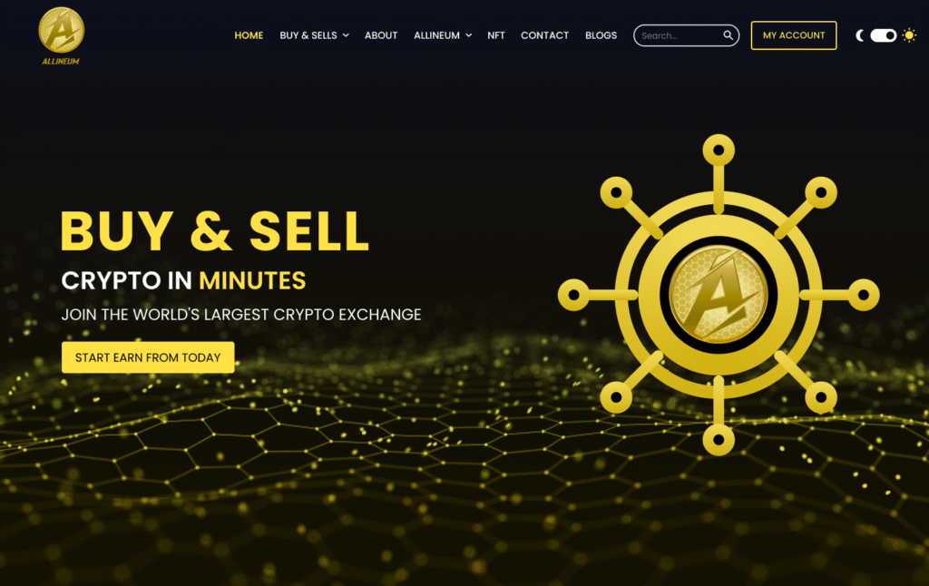 Figma Web Design for Crypto