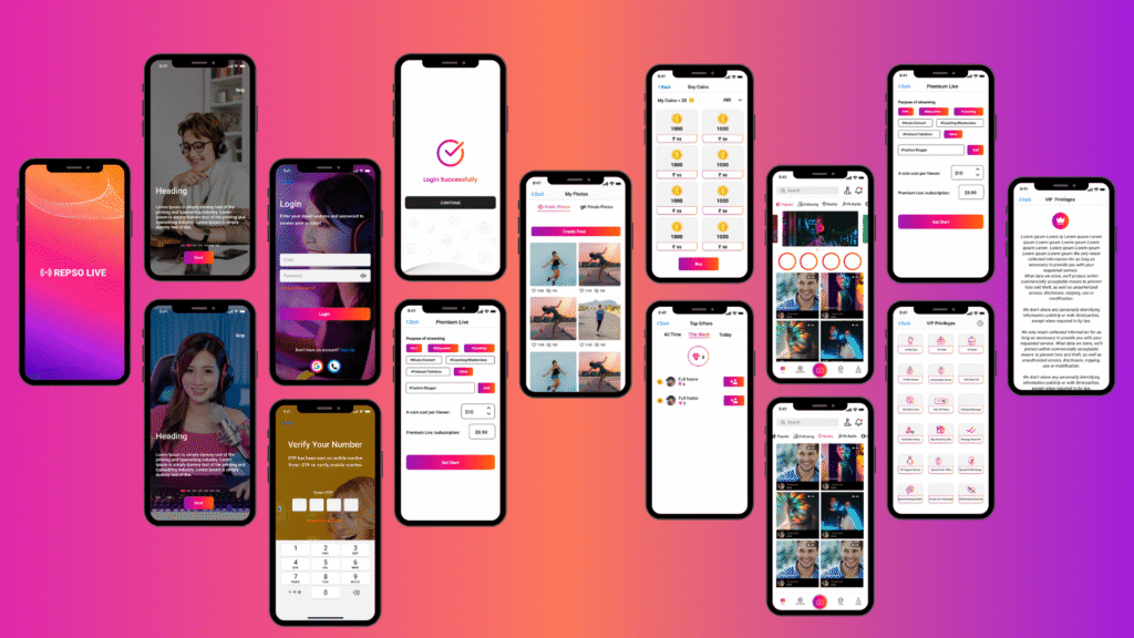 Interactive Live Streaming App